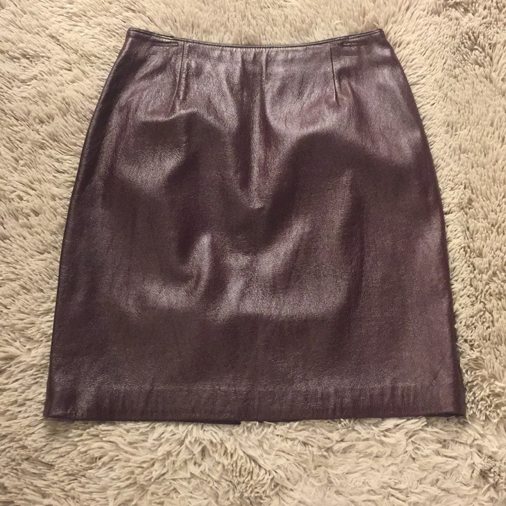Wilsons Leather Vintage Maxima Brown Leather skirt